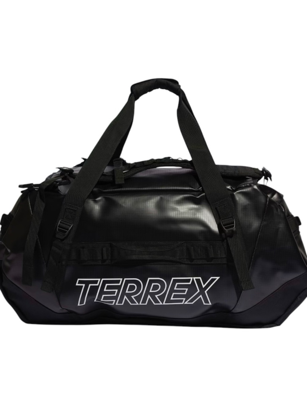 NWT Adidas Terrex Rain.RDY Expedition Duffle Bag Large Black 100L IC5652 Cordura